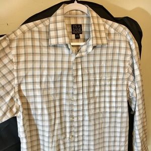 Jos. A. Bank plaid button down shirt